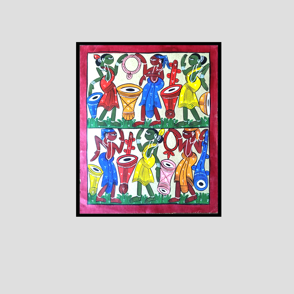 Pattachitra Tribal Celebration Wall Art - Image 3