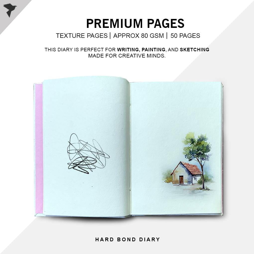 Hand-Painted Pattachitra Art Diary with Handmade Paper | Traditional Folk Fish Design - Image 3