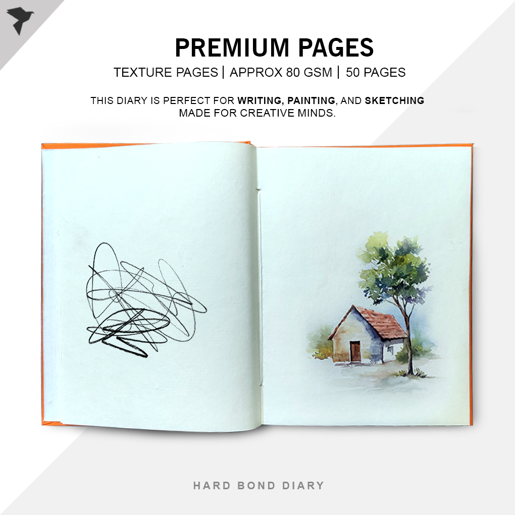 Hand-Painted Pattachitra Fish Art Diary with Handmade Paper | Artisan Folk Painting Journal - Image 3