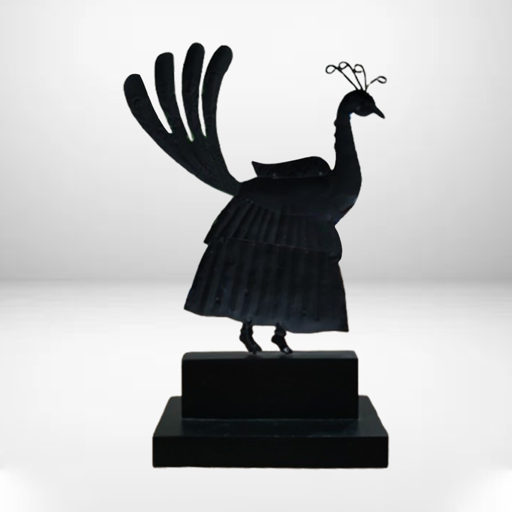 Handcrafted Bastar Peacock Art Memento – Wrought Iron Antique Decor | Customizable Tribal Gift by Indian Artisans - Image 7