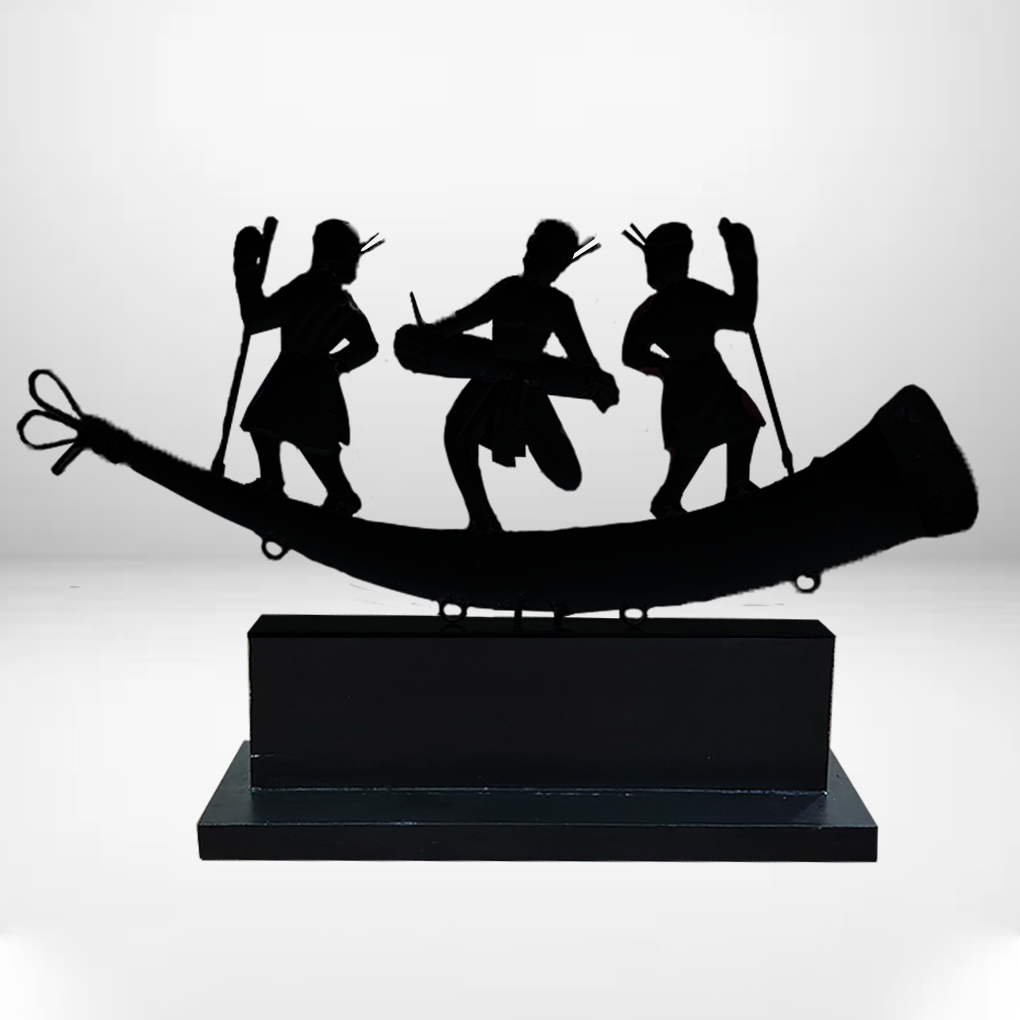 Handcrafted Bastar Tribal Musician Art Memento – Wrought Iron Antique Decor | Customisable Cultural Gift - Image 7