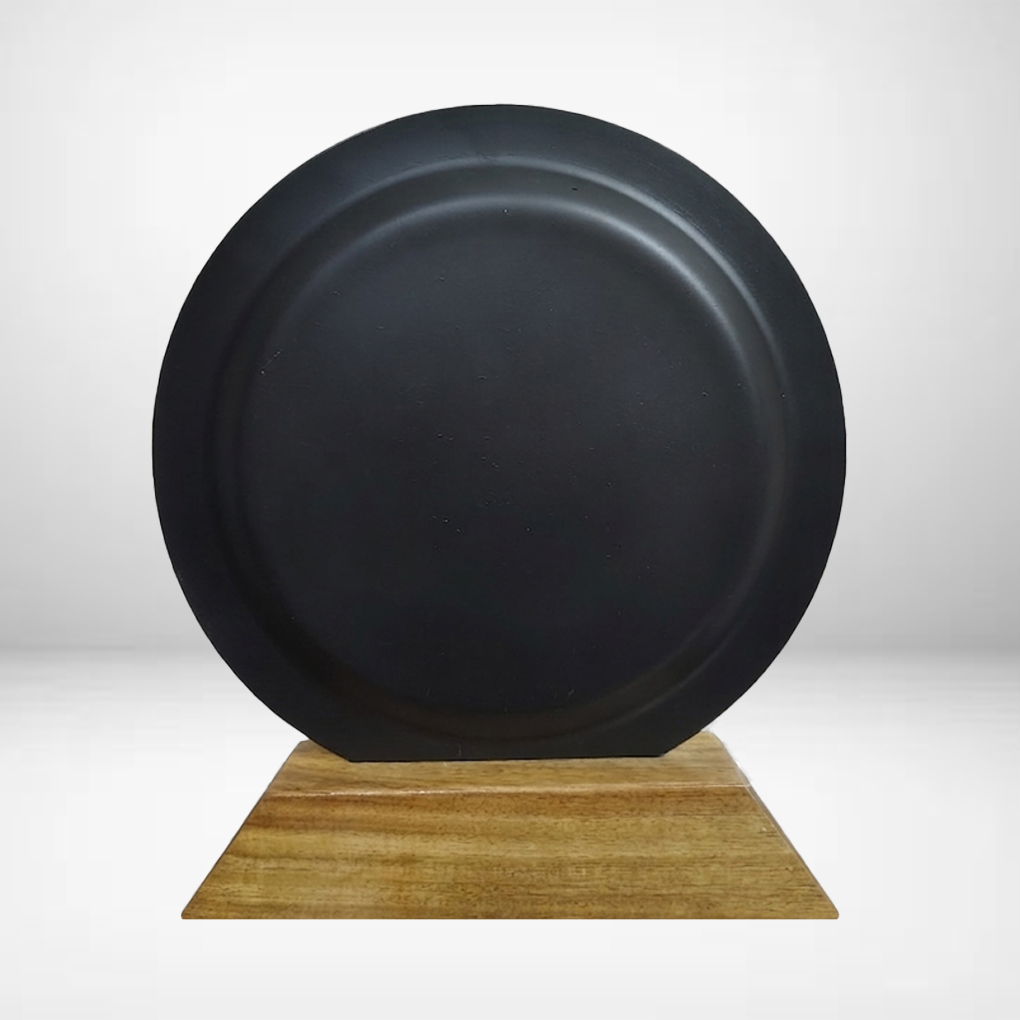 Handcrafted Owl Tribal Art Plate Showpiece | Wooden Base Decorative Memento | Antique Finish - Image 4