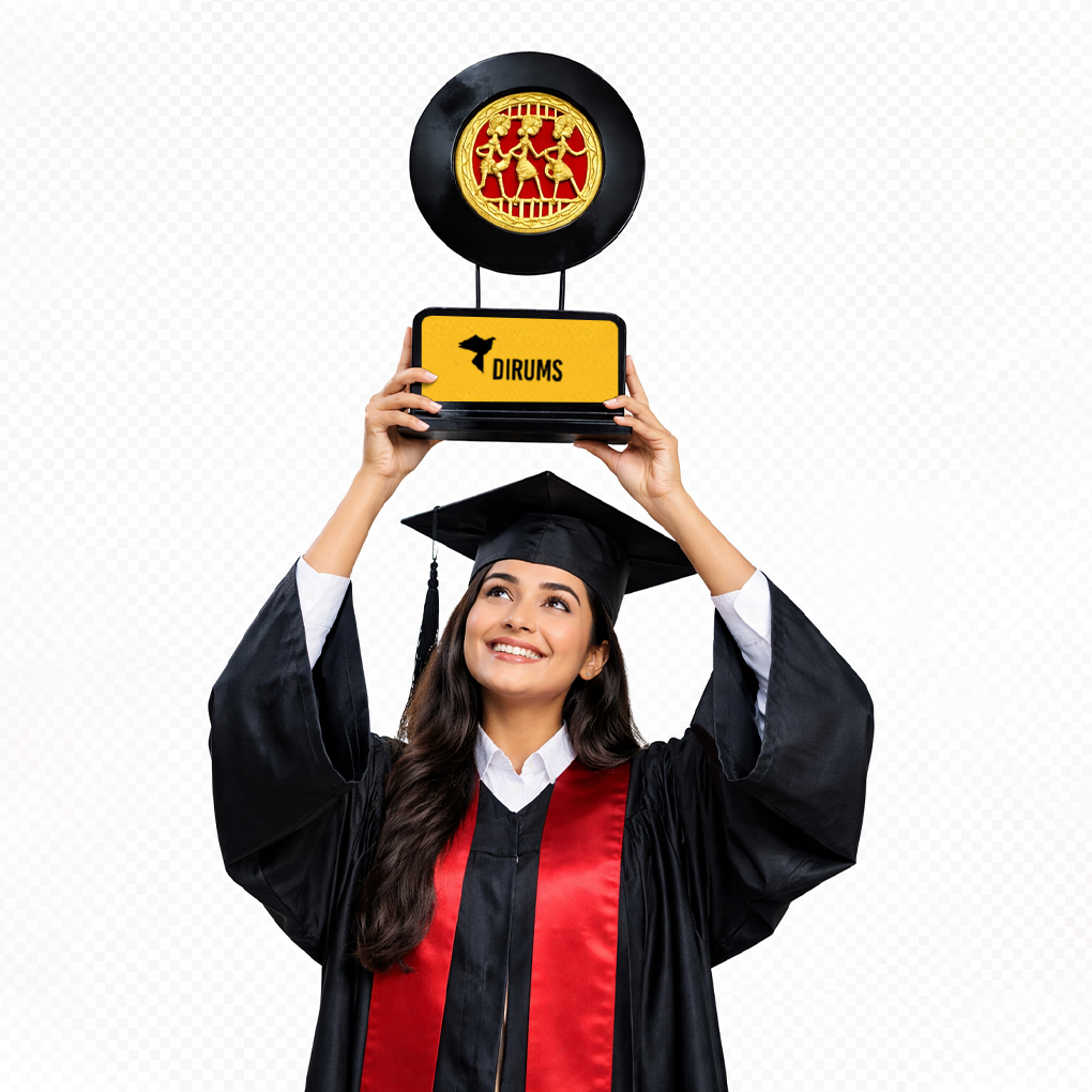 Handcrafted Tribal Dance Wall Plate Memento with Wooden Base - Image 2